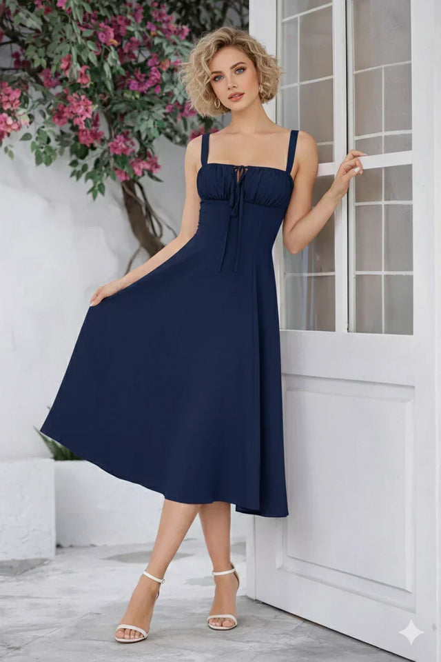 Corset Milkmaid Midi Dress